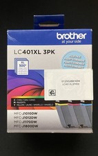 NEW Brother Genuine LC401XL 3PK High Yield Ink Set Cyan Magenta Yellow EXP:2028 picture