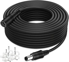 DC Power Extension Cable 33ft, 2.1mm x 5.5mm Plug, 12V Adapter Cord picture