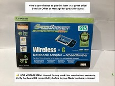 Linksys Wireless-G Notebook Adapter SpeedBooster PCMCIA Card WPC54GS Brand New picture