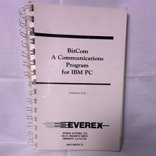 Everex BitCom 3.2 IBM PC Communications Software User Manual 1987 Vintage DOS picture