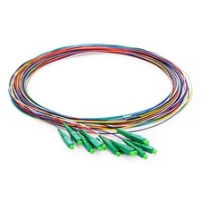 12 Strand LC/APC Unjacketed Fiber Optic Pigtail 1M 9/125 OS2 Single Mode -864 picture