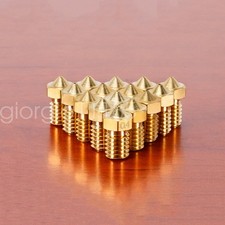 3D Printer Extruder Nozzle M6 0.1mm-1.2mm For Filament 1.75mm/3mm Brass picture