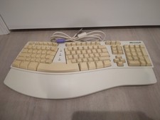 Vintage Microsoft Natural Keyboard Elite White Cream Ergonomic Keyboard w/ FEET picture
