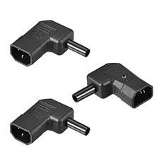 AC110-250V 10A Male IEC320 C14 Power Socket Adapter Receptacle Right Angle 3 Pcs picture