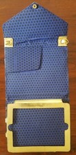 Rebecca Minkoff Tablet Case Spikey Studded Gold Metallic Leather 10 + tablet. picture