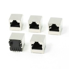 5 Pcs 8 Pin RJ45 Jack Vertical Port 16 x 15.5 x 16mm for Ethernet picture
