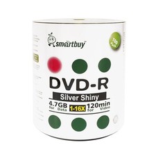 Smartbuy DVD-R 16X 4.7GB/120Min Shiny Silver (Non-Printable) Blank Record Disc picture