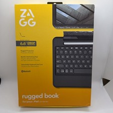 New ZAGG Rugged Book ZKB109RBB35 Black Wireless For iPad 10th Gen picture