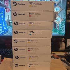 HP 981YC Cyan Magenta Yellow Extra High Yield Genuine Original Ink Cartridges picture