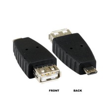 USB 2.0 Micro B 5Pin Male to Type A Female Converter Adapter Connect Smart Phone picture