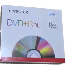 Memorex DVD+R DL 8.5GB 5-Pack (Sealed) picture
