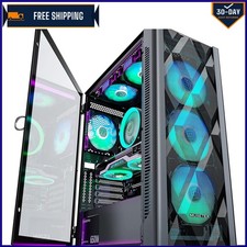 Versatile ATX Mid-Tower Case w/ 6 Pre-Installed ARGB Fans & Easy Access Design picture