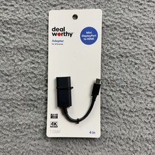 Deal Worthy Mini DisplayPort To HDMI Adapter 4 In 4K Ultra HD Black Full HD New picture