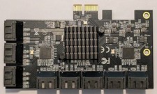 PCle 16-Port SATA III Controller PLUS  16x SATA Cables.  NO BRACKET INCLUDED picture