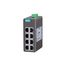 Moxa 8 Port Unmanaged Ethernet Switch 10 100BaseT RJ45 Network Switch Grey picture