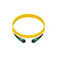 5 Pack of 1m Singlemode MPO F/F 12-Fiber Type B 3mm Fiber Optic Cable picture