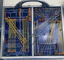 Vintage IBM 912 Plugboard Control Panel - Fully Wired Patch Cord Program Board picture