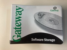 Lot: Vintage 12-disk binder of Gateway Applications, Drivers, Documentation, etc picture