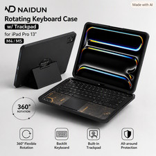 ND Naidun Rotating Keyboard Case w/ Trackpad for iPad Pro 13 M4 M5 picture