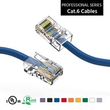 20 Pack of 20Ft CAT6 UTP Ethernet Network Non Booted Cable 15-200 Feet Blue picture