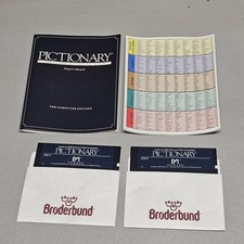 Pictionary The Computer Edition PC Game Floppy Disk Set Broderbund picture