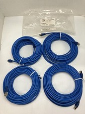 4pcs Legrand Quiktron 531-110-050 QS 50FT Blue Booted Cat5e Ethernet Cables picture