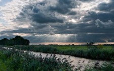 Landscape nature river Custom Gaming Mat Desk picture
