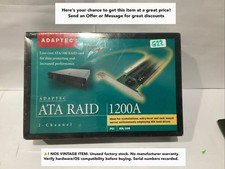 Adaptec ATA RAID 1200A 2-Channel PCI Controller Card IDE PATA Kit Vintage NOS picture