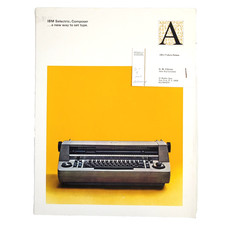 VTG 1961 Color IBM Selectric Composer Sales Brochure Impression Typography picture