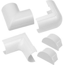 D-Line Large Cable Raceway Accessory Pack, Join 2in x 1in Accessories, White  picture