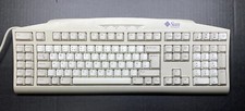 Sun 320-1300 Type-6 UK Keyboard - Mini-Din Connector - Great Condition picture