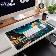 1pc BHJLAXR XXL Japanese Train Station Desk Mat & Mouse Pad - Starry Sky Theme picture