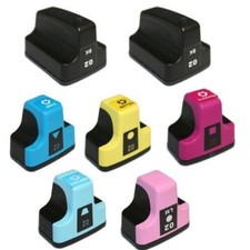7 Ink Cartridges Comp HP 02 XL for PhotoSmart C7180 D7460 D7160 02XL picture