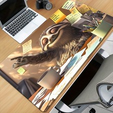 1pc XXL Large Sloth Desk Pad Compatible for PC/Laptop, Non-Slip Rubber Base Mo picture