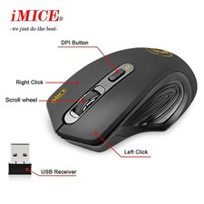 iMice 2.4GHz Wireless Optical Mouse w/Lighted Scroll Wheel and Left, Right Click picture