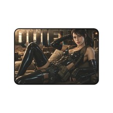 Tactical Character Desk Pad Quiet, Mouse Mat for Work and Gamer Setup picture