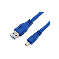 9.8ft USB 3.0 USB A to Mini B 10 Pin Cable - Blue picture