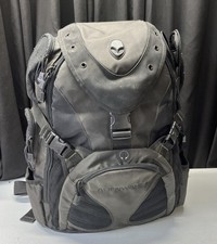Alienware Deluxe Oversize Gaming Laptop Backpack Black / Gray Bag Vintage picture