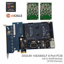Digium 1AEX820LF 8 Port Analog PCIE Asterisk Card 8 FXS Brand New Original picture