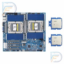2× AMD EPYC 9965 QS 192C/384T SP5 Server CPU + Gigabyte MZ73-LM2 500W picture