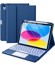 Harvopu Bluetooth Keyboard Folio Case for iPad 11th/10th Gen 10.9