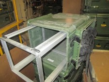 Rackmount 09U x24 Slide Out General Dynamics Composite Shock Mount Rack Case B picture