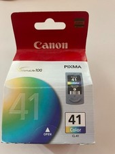 Genuine Canon 41 Color ChromaLife 100 Pixma Printer Ink Cartridge CL-41 NEW picture