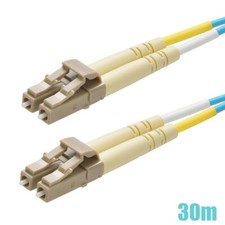 30M LC UPC to LC UPC Fiber Optic OM3 Duplex 50/125 MultiMode Optical Patch Cable picture