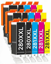 15 Pack 280XXL 281XXL Ink Cartridges Replacement for Canon 280 281 (3 full sets) picture