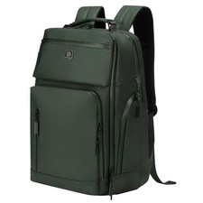 Large Capacity Water Resistant Laptop Backpack, 17 Inch for Business, Green picture