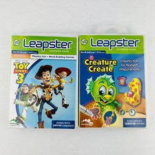 Leap Frog Leapster Learning Games Lot #1 Toy Story 3 & Creature Create picture