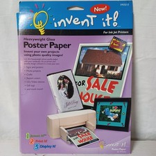 New Invent It  Poster Paper For Ink Jet Printers Gloss 20 Sheets Photo Quality  picture
