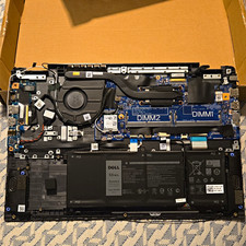 Dell Bottom Case Housing w/ Keyboard & Touchpad Black Whole Bottom Of Computer picture