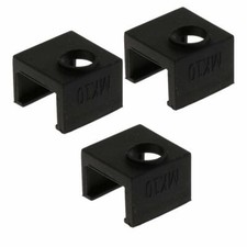 3x Monoprice Maker Select 3D Printer v2 MK10 Heating Block Silicone Case Sock picture